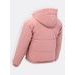Dámská krátká prošívaná bunda pudrová