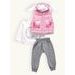 Dětská tepláková souprava ŠŤASTNÝ ZAJÍC růžová