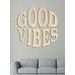 Drevený nápis "GOOD VIBES"