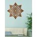 Moderní dřevěná mandala STAR