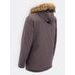 Pánská zimní bunda hnědá šedá