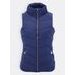 Dámska krátka prešívaná vesta tmavomodrá