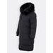 Dámska dlhá zimná bunda čierna