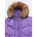 Dámská krátká prošívaná bunda fialová