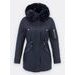 Dámska zimná bunda tmavomodrá
