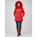 Dámska zimná bunda červená