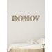 Drevený nápis "DOMOV"