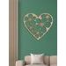 Dřevěný obraz Srdce plné květin
