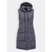 Dámská vesta s kapucí grafitová