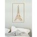 Dřevěný obrázek Eiffelovy věže