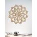 Moderní dřevěná mandala Kouzlo květiny