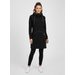 Predĺžená dámska mikina čierna