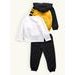 Detská športová tepláková súprava žlto-čierna