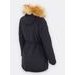 Dámská zimní bunda s kožešinou černá
