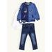 Dětská džínová souprava modrá