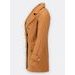 Dámsky kabát so zlatými gombíkmi svetlohnedý