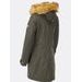 Zateplená dámská zimní bunda khaki