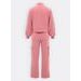 Dámská tepláková souprava crop top růžová
