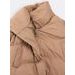 Dámská zimní bunda s páskem camel