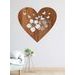 Drevený obraz Srdce plné motýľov