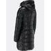 Dlouhá dámská prošívaná bunda černá