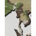 Dřevěná mapa světa Khaki