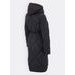 Dámská dlouhá prošívaná bunda s kapucí černá