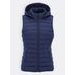 Dámská krátká prošívaná vesta tmavě modrá