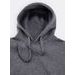 Pánská mikina s kapucí a klokaní kapsou grafitová