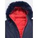 Dámská oboustranná bunda tmavě modro-červená
