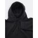 Dámská dlouhá mikina s kapucí černá