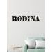 Drevený nápis RODINA