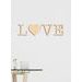 Drevený nápis "LOVE"
