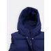 Dámska vesta s kapucňou tmavomodrá