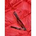 Dámska lesklá zimná bunda červená