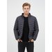 Pánská prošívaná bunda grafitova
