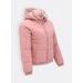 Dámská krátká prošívaná bunda pudrová
