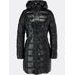 Dlouhá dámská prošívaná bunda černá