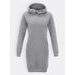 Dámská dlouhá mikina s kapucí šedá
