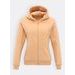 Dámská mikina na zip s kapucí béžová