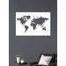 Dřevěné nástěnné umění Mapa světa