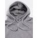 Dámská prodloužená mikina s kapucí šedá