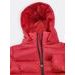 Dámská prošívaná bunda s kapucí červená