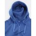 Pánská mikina s kapucí bez potisku modrá
