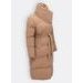 Dámská zimní bunda s páskem camel