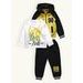 Detská športová tepláková súprava žlto-čierna