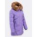 Dámská prošívaná zimní bunda s kapucí světle fialová