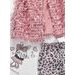 Dětská tepláková souprava s leopardím vzorem bílo-růžová