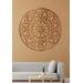 Dřevěná mandala na stěně FLOWER