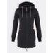 Dlouhá dámská černá mikina